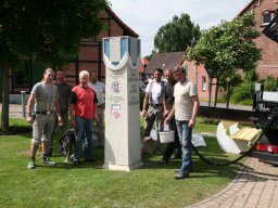 Aufstellung Stele 2013