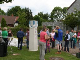 Aufstellung Stele 2013