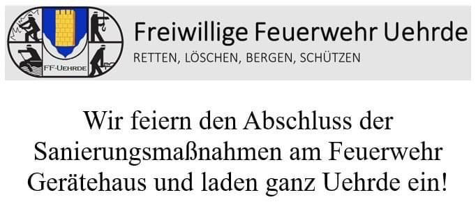 Abschlussfeier Sanierung Feuerwehr Gerätehaus