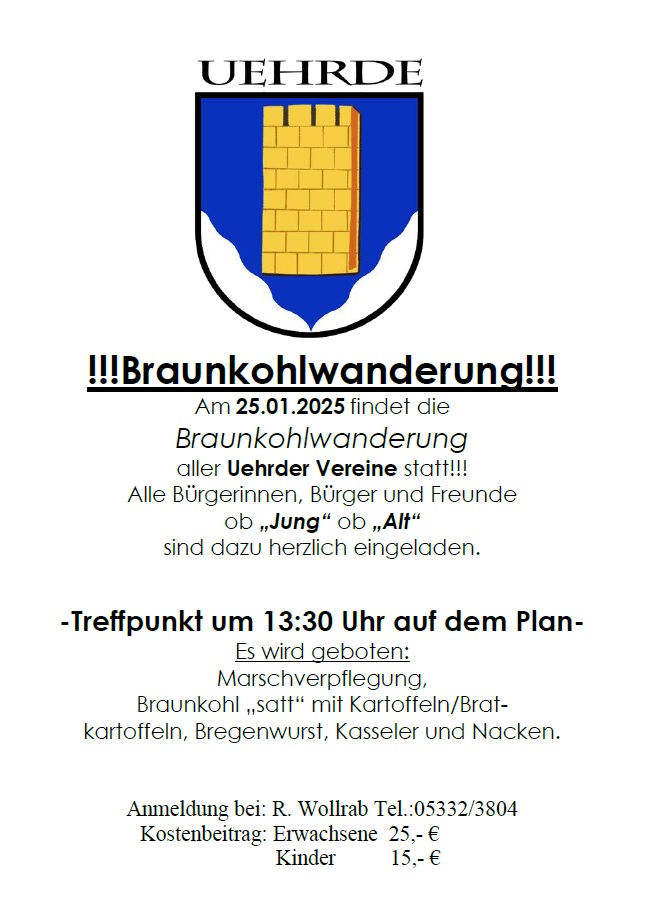 Braunkohlwanderung Uehrde 2025