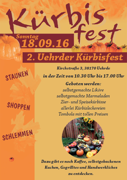 2. Uehrder Kürbisfest 2016