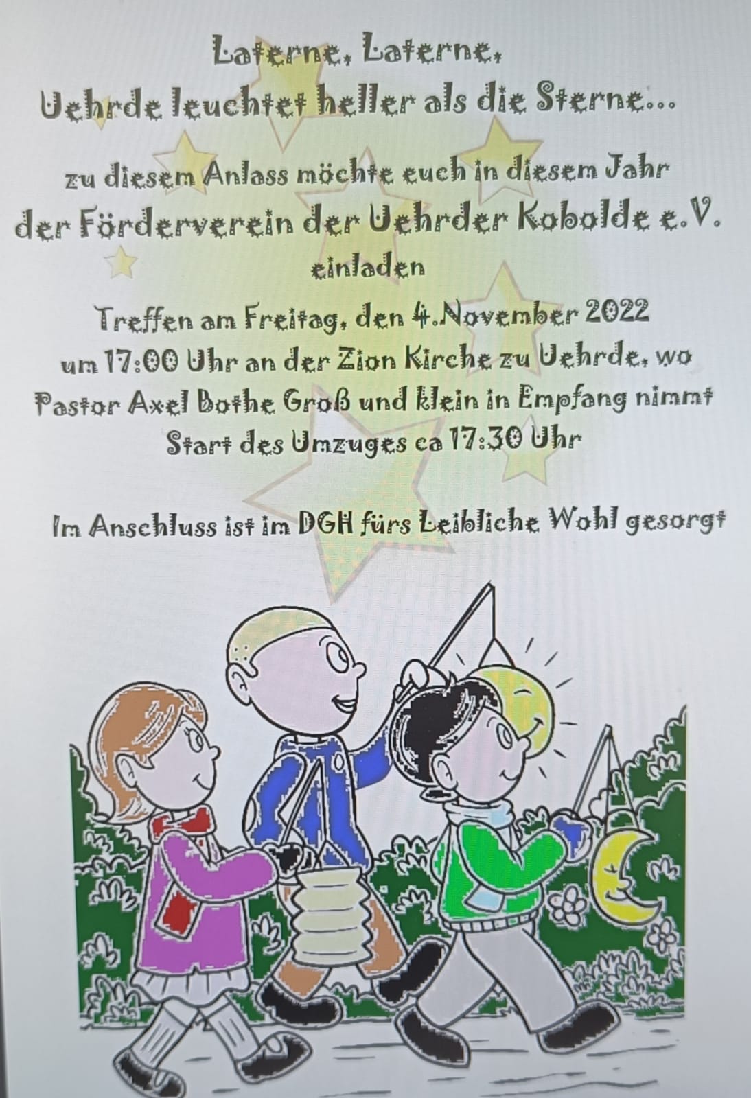  Foto zu Laternenumzug Kindergarten 