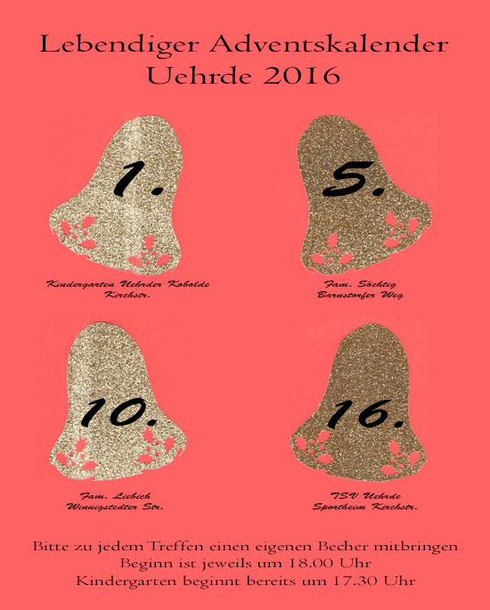 Lebendiger Adventskalender in Uehrde 2016